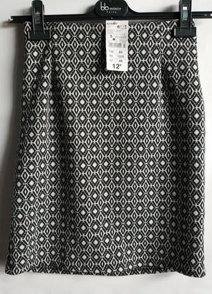 Распродажа! текстурная трикотажная юбка французского бренда kiabi  европа оригинал