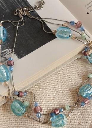 Шикарное винтажное трехрядное ожерелье!⚜️5 фото