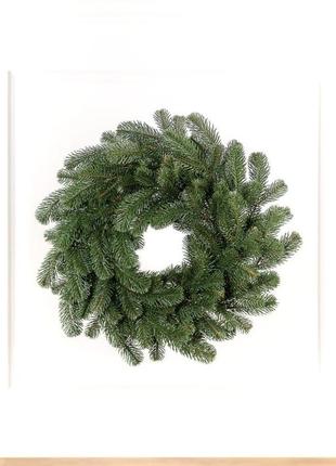 Ковалівський зелений вінок 45 см різдвяний віночок із литих гілочок siga group