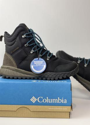 Мужские зимние кожаные ботинки columbia с omni-heat 40 размер.1 фото