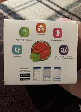 Детские влагозащитные часы-телефон с тренингом и кнопкой sis