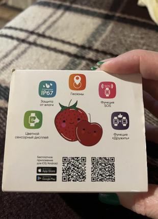 Детские влагозащитные часы-телефон с тренингом и кнопкой sis