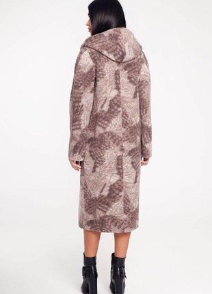 Пальто женское демисезонное с капюшоном, капучино п, р. 44-54, украина3 фото