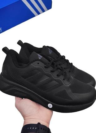 Мужские кроссовки адидас adidas cloudfoam чёрные термо1 фото