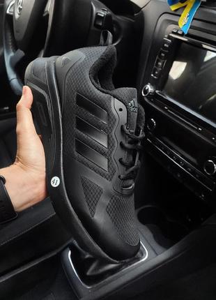 Мужские кроссовки адидас adidas cloudfoam чёрные термо5 фото