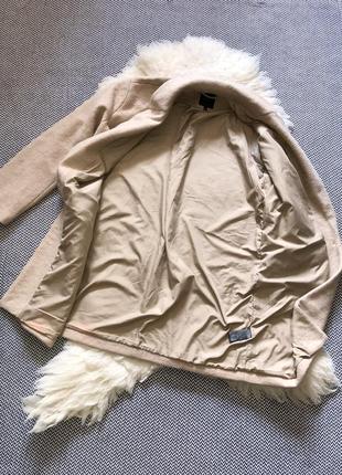 Шерстяное пальто шерсть натуральное двубортное классическое кемел9 фото