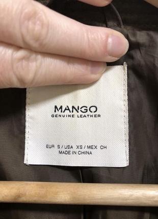 Куртка кожаная натуральная mango5 фото