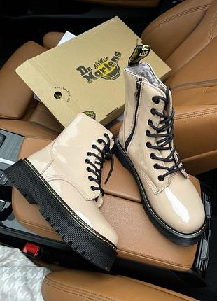 Черевики dr. martens jadon platform leather fur