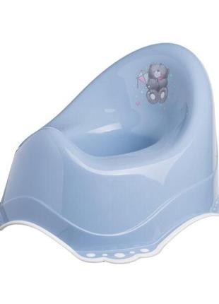 Горщик maltex bear 2k 4064 smoky blue / white, білий / блакитний1 фото