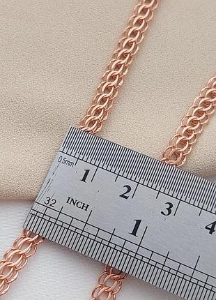 Ланцюжок позолочений зі срібла з плетінням венеція легкий 45 см9 фото