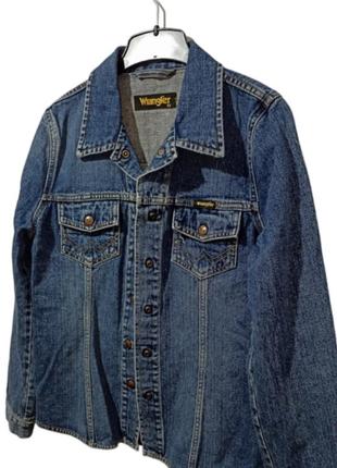 Wrangler куртка джинсовая в виде рубашки