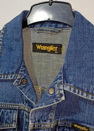 Wrangler куртка джинсовая в виде рубашки7 фото