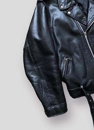 Винтажная куртка косуха оверсайз schott perfecto стиль панк гранж байкерская