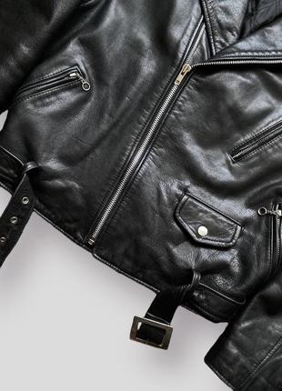 Винтажная куртка косуха оверсайз schott perfecto стиль панк гранж байкерская