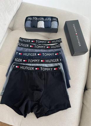 Мужские трусы боксеры шорты tommy hilfiger набор 5 штук2 фото