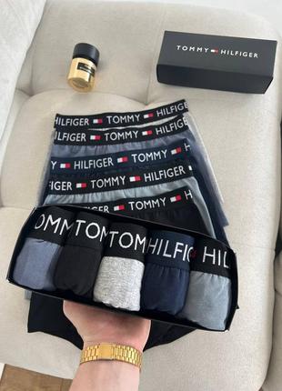 Мужские трусы боксеры шорты tommy hilfiger набор 5 штук1 фото