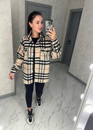®️тепленькая рубашка в клетку