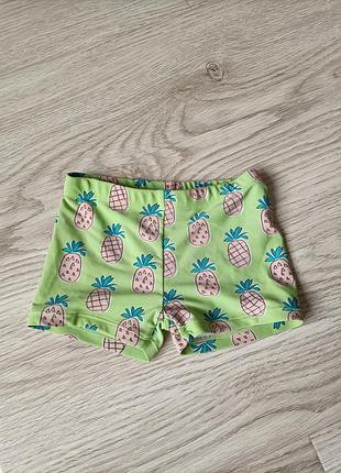 Плавки для мальчика/ купальник с принтом ананас 🍍 zara 104cm