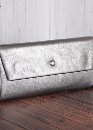 Гаманець c-8050a-silvery grey сріблястий