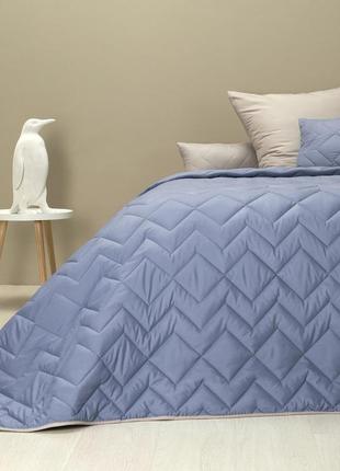 Покривало на ліжко диван 240х260 см ideia стьобане двостороннє якісна стібка мікрофібра