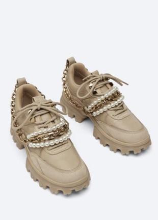 Кожаные кроссовки uterque, p.40, 26см