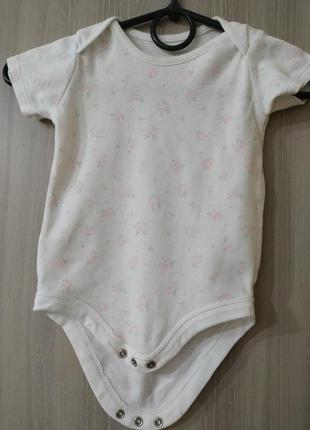 Боди в цветочек на младенца 9-12 месяцев