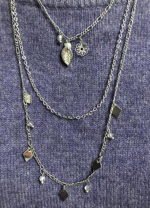 Трехниточное колье