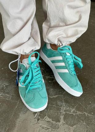 Adidas gazelle mint6 фото