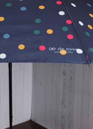Зонт складной de esse 3225 полуавтомат синий4 фото