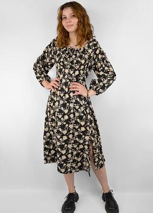 Платье женское шифоновое l/xl черный