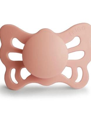 Пустушка frigg butterfly size 1 (0-6 m), pretty in peach, персик