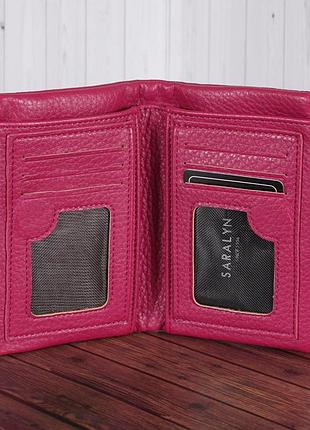 Гаманець y-7313b-rose red яскраво-рожевий4 фото