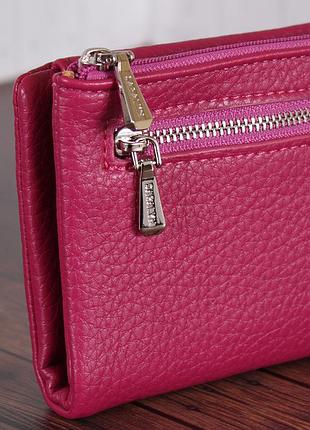 Гаманець y-7313b-rose red яскраво-рожевий6 фото