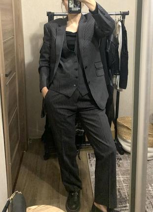 ❗️трендовий костюм піджак жилет шерсть next як zara massimo dutti
