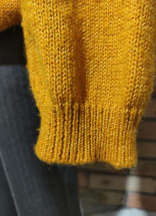 Стильна кофта светр джемпер вязана ажур альпака.4 фото
