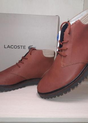 Оригинальные кожаные ботинки lacoste montbard 416. оригинал из сша. 7-32cam00310131 фото