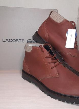 Оригинальные кожаные ботинки lacoste montbard 416. оригинал из сша. 7-32cam00310132 фото