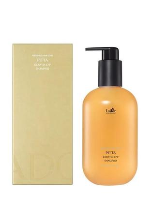 Кератиновый шампунь для волос lador keratin lpp shampoo (pitta), 350 мл1 фото