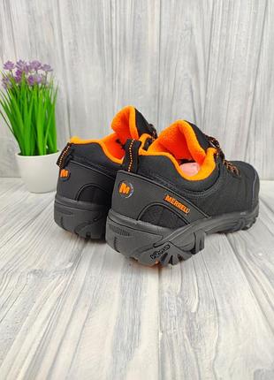 Merrell vibram thermo black orange3 фото
