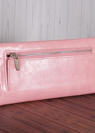 Гаманець y-7001a-pink-lak рожевий3 фото
