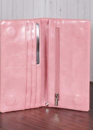Гаманець y-7001a-pink-lak рожевий4 фото