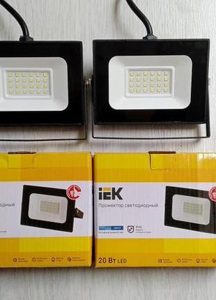 Прожекторы iek -led 20 вт ip65 черный1 фото