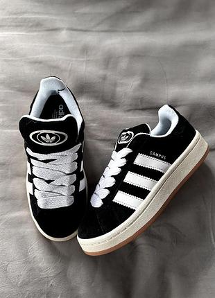 Кросівки adidas campus 00s black white premium