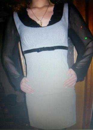 Платье space с шифоновыми рукавами