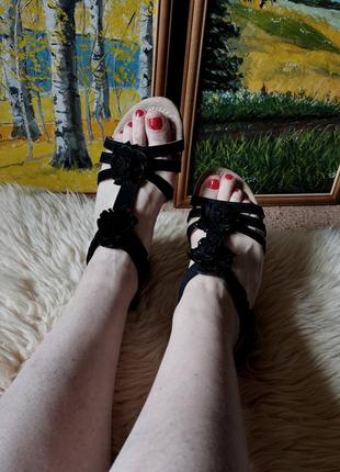 Easy street босоножки сандалии босоножки на высокий подъем сандалии на широкую ножку5 фото