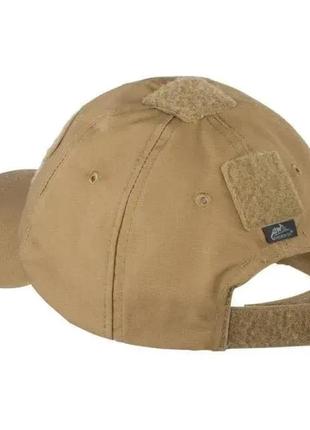 Кепка, бейсболка, тактическая военная helikon policotton ripstop coyote койот