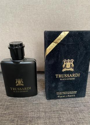 Trussardi black extreme туалетная вода 50 мл, оригинал2 фото