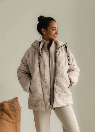 Куртка на зиму бежевый