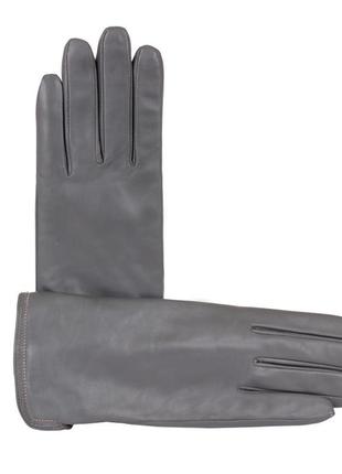 Рукавички шкіряні жіночі 2532-grey