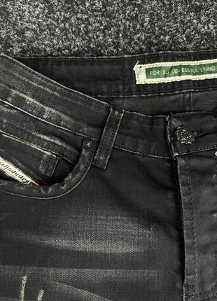 Мужские зауженные джинсы diesel skinny distressed vintage